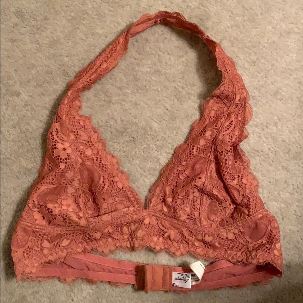Free people lace halter bralette